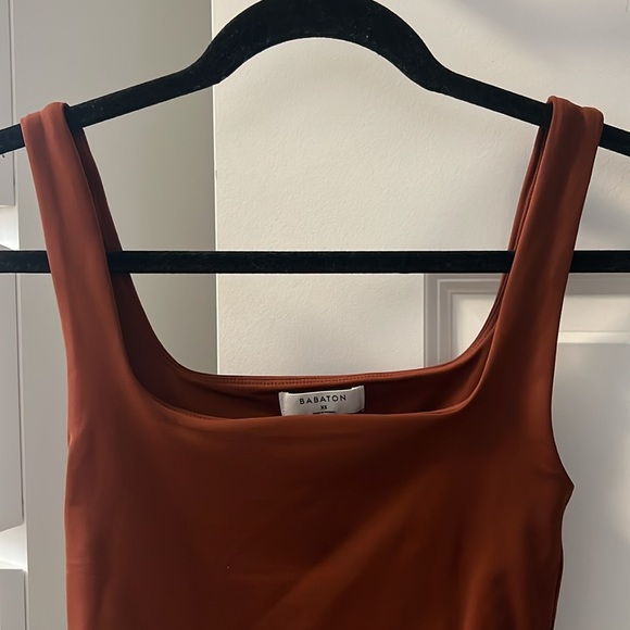 Babaton Square Neck Tank in Rich Copper, Size XS (Aritzia) - Picture 2 of 3
